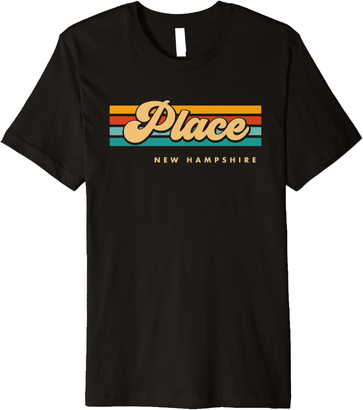 Vintage Sunset Stripes Place, New Hampshire Premium Apparel | US Viral Pick | High CTR Boost