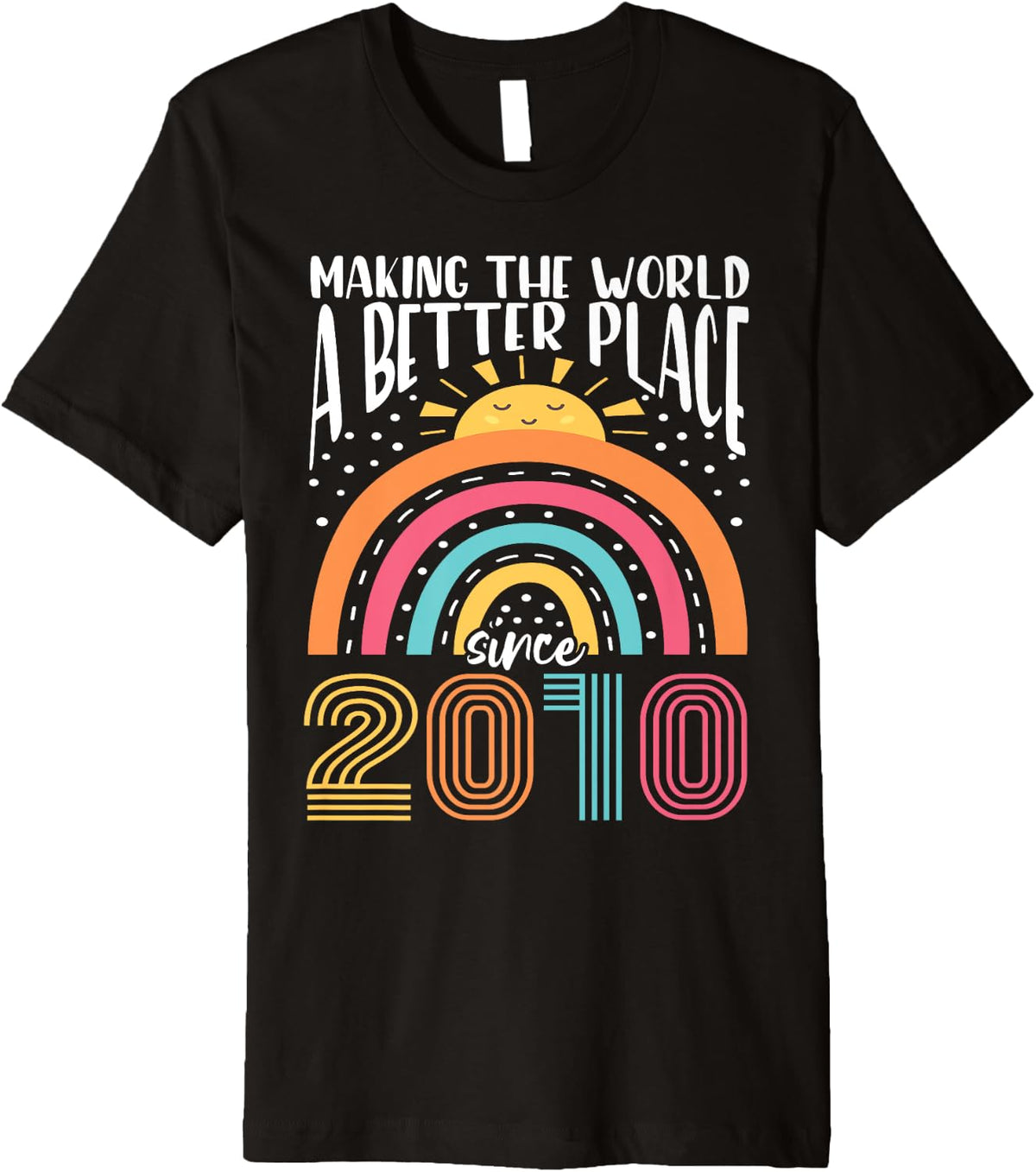 13 Birthday Making the world a better place since 2010 Premium Apparel | Google Shopping Optimized | Top Rated Comfort