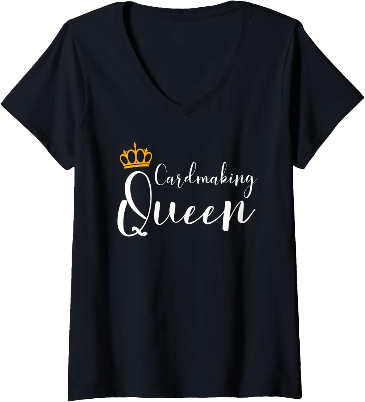 Womens Funny Cardmaking Lover Teens Girls Women Card Maker V-Neck T-Shirt | High Search Volume | Comfort Daily Wear