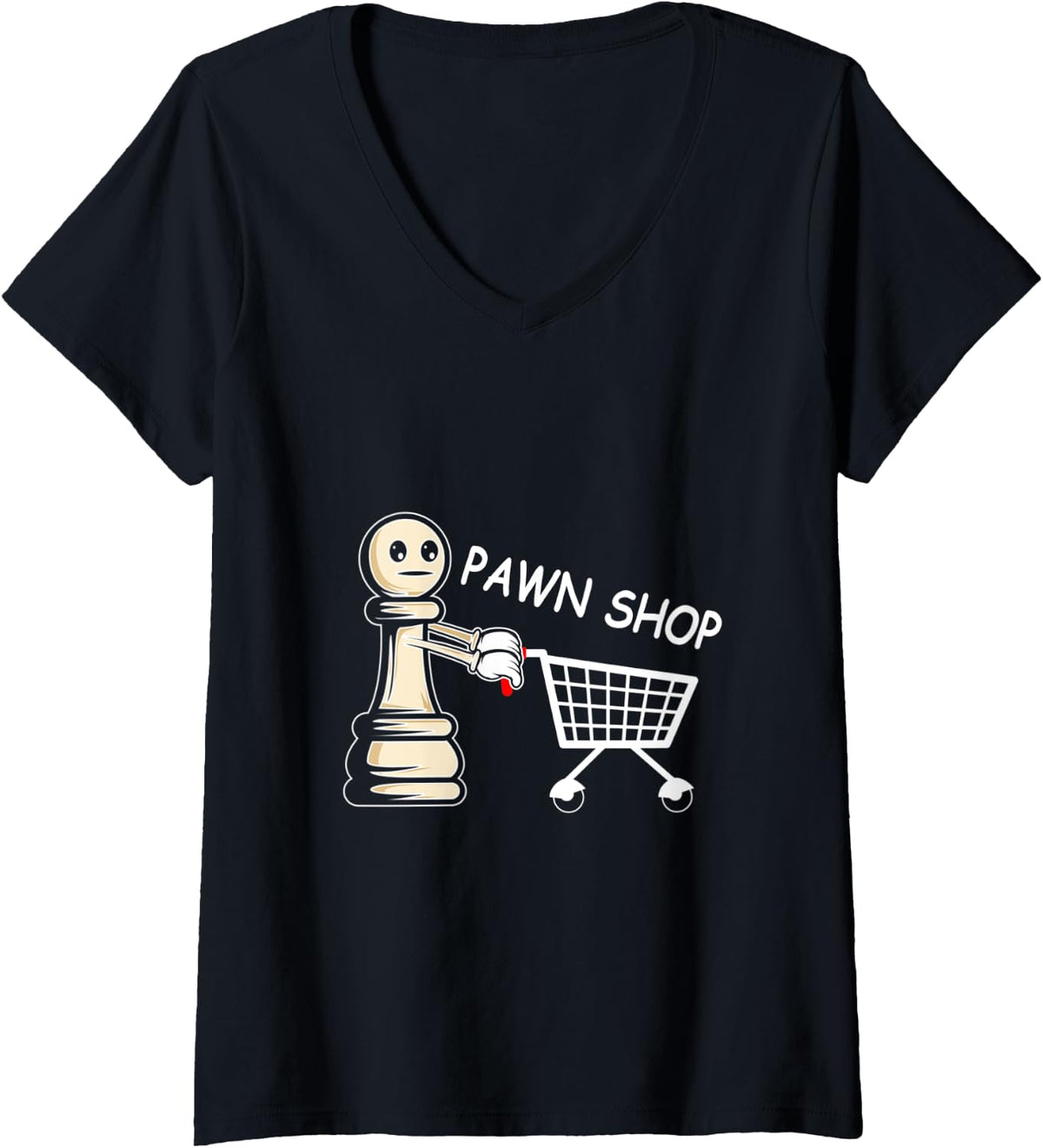 Womens Pawn Shop Pun Maker V-Neck Apparel | Premium Quality | Aesthetic Fit