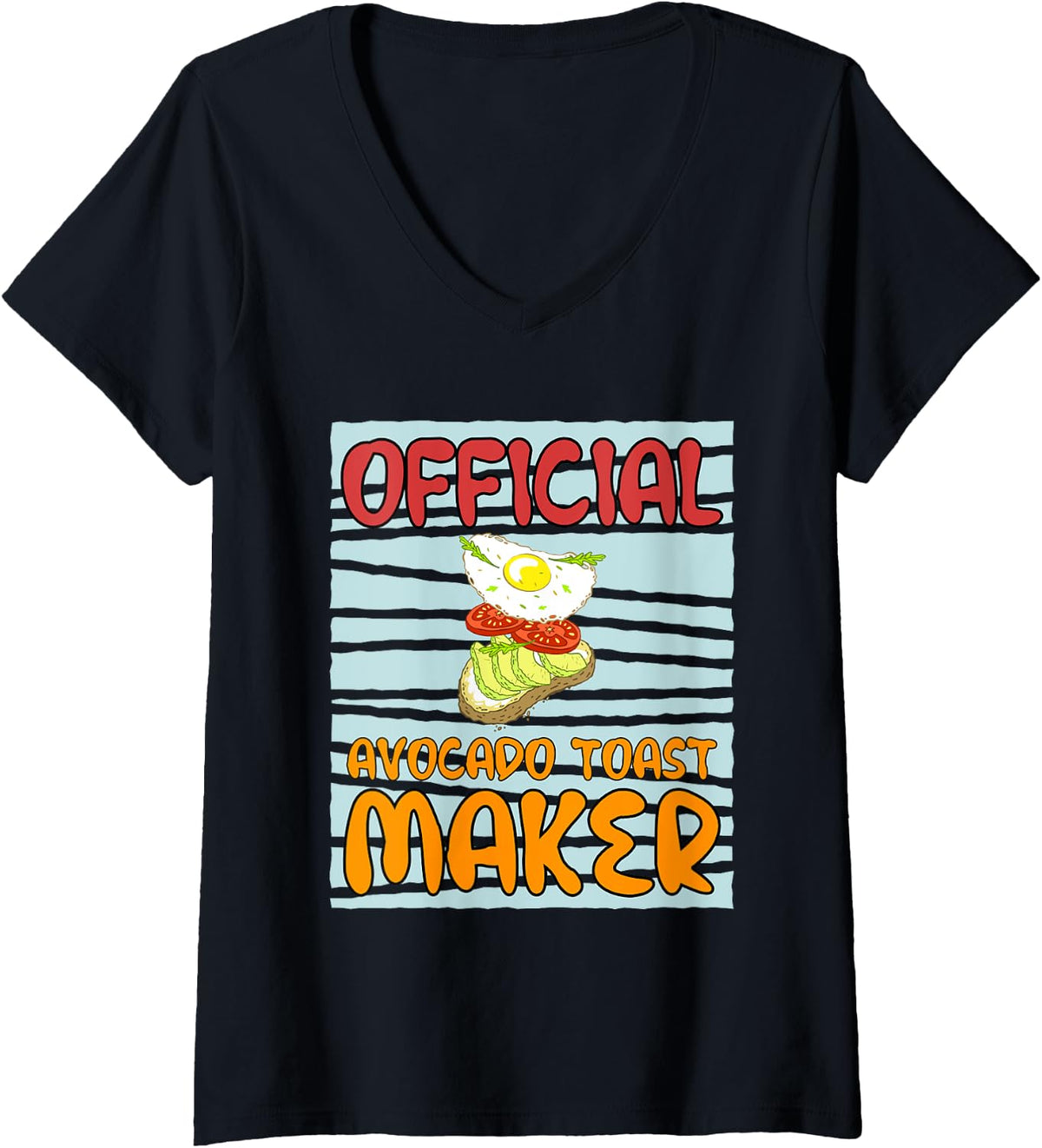 Officially Avocado Toast Maker Cooking Chef V-Neck Apparel | US Viral Style | Perfect Gift Idea