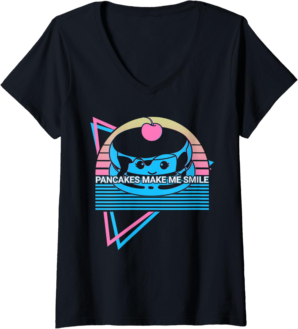 Womens Pancake Make Me Smile Pancake Maker V-Neck Apparel | Trending 2025 | Must-Have Style