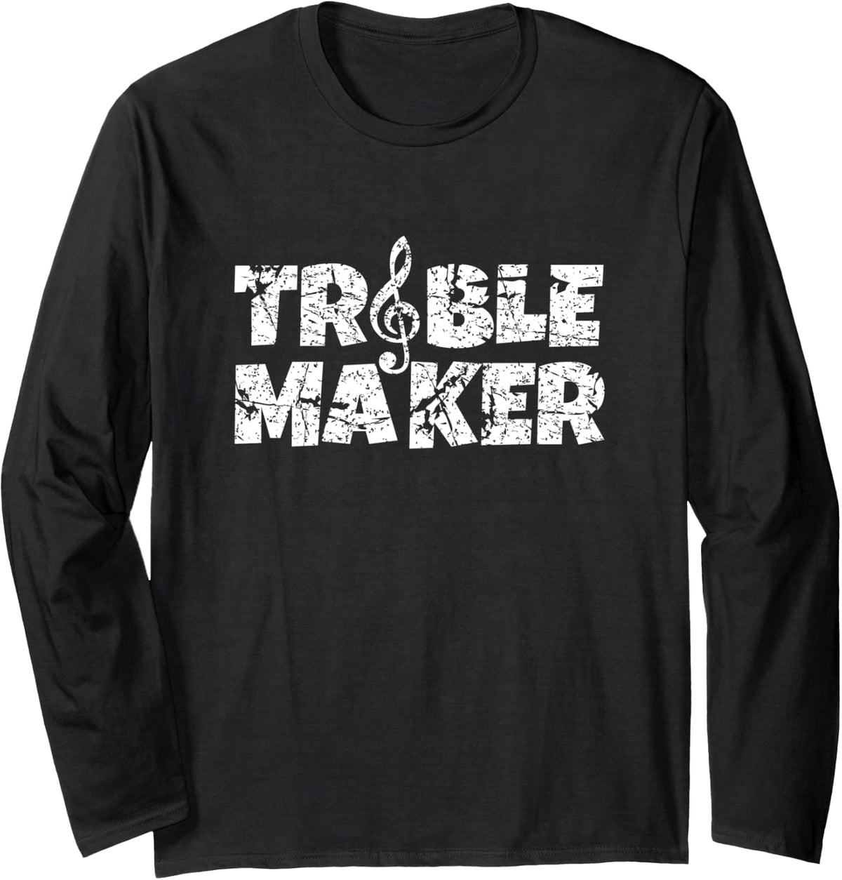 Treble Maker Vintage White Musician Long Sleeve Apparel | High Search Volume | Aesthetic Fit