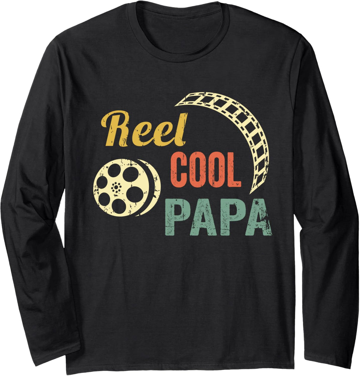 Reel Papa Cool Movie Lover Gift Projectionist Cool Filmmaker Long Sleeve Apparel | High Search Volume | Must-Have Style