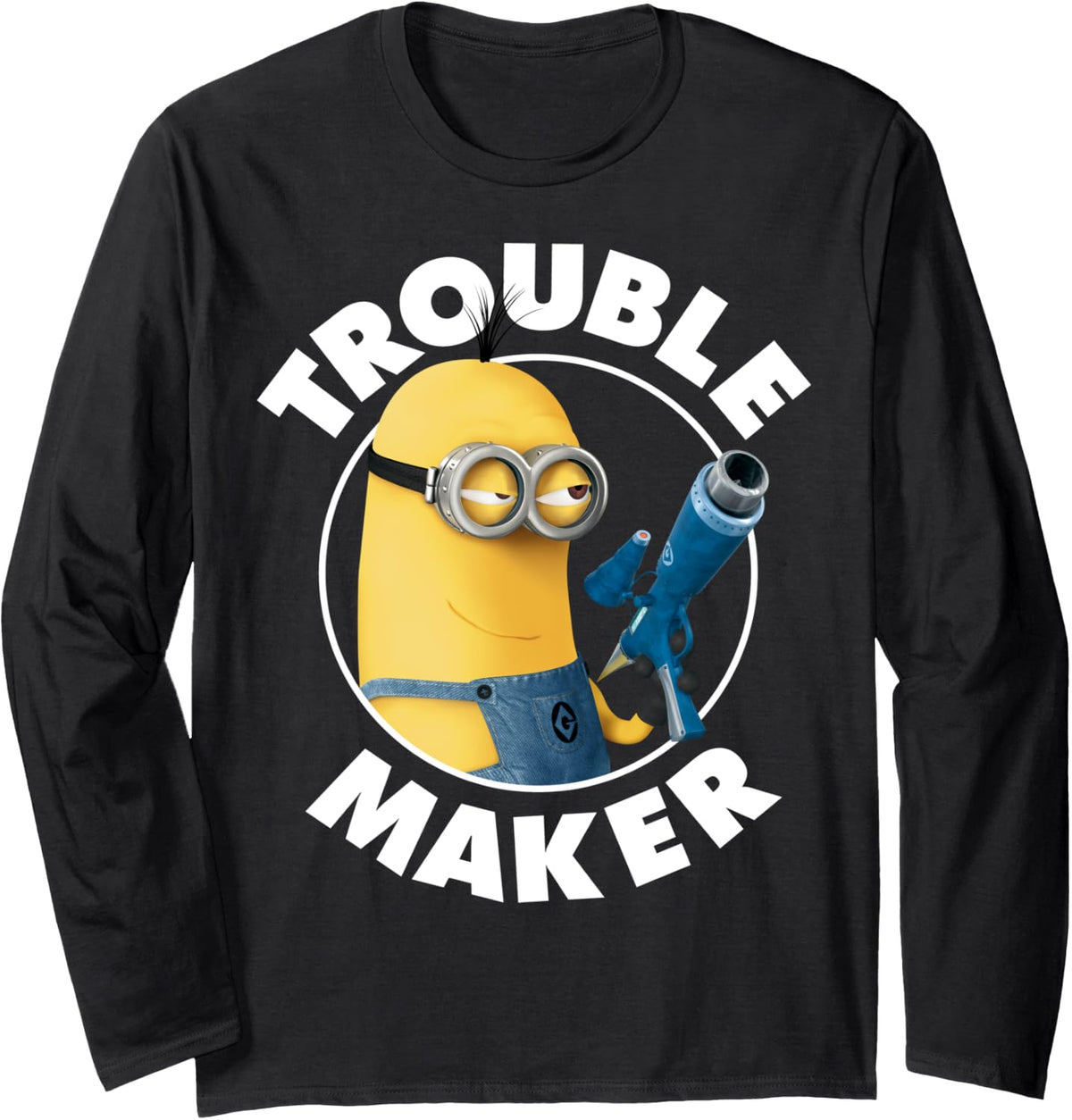 Despicable Me Minions Trouble Maker Mischievous Smile Long Sleeve Apparel | Best Seller Pick | Must-Have Style