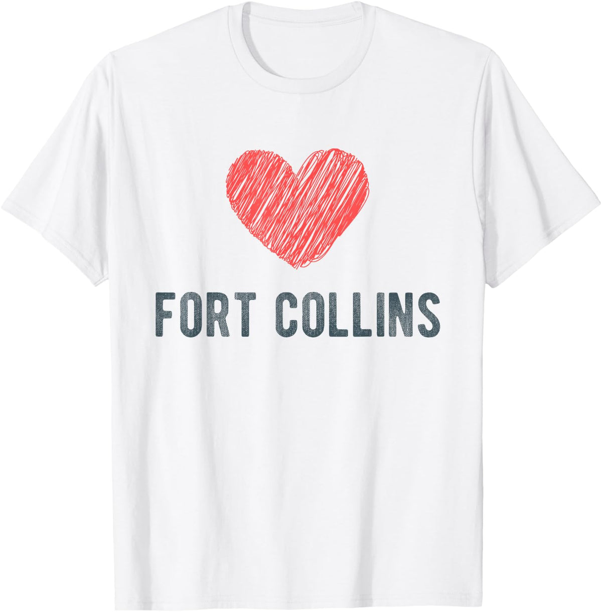 Fort Collins Heart Love Favorite City or Place Apparel | US Viral Pick | Customer Favorite