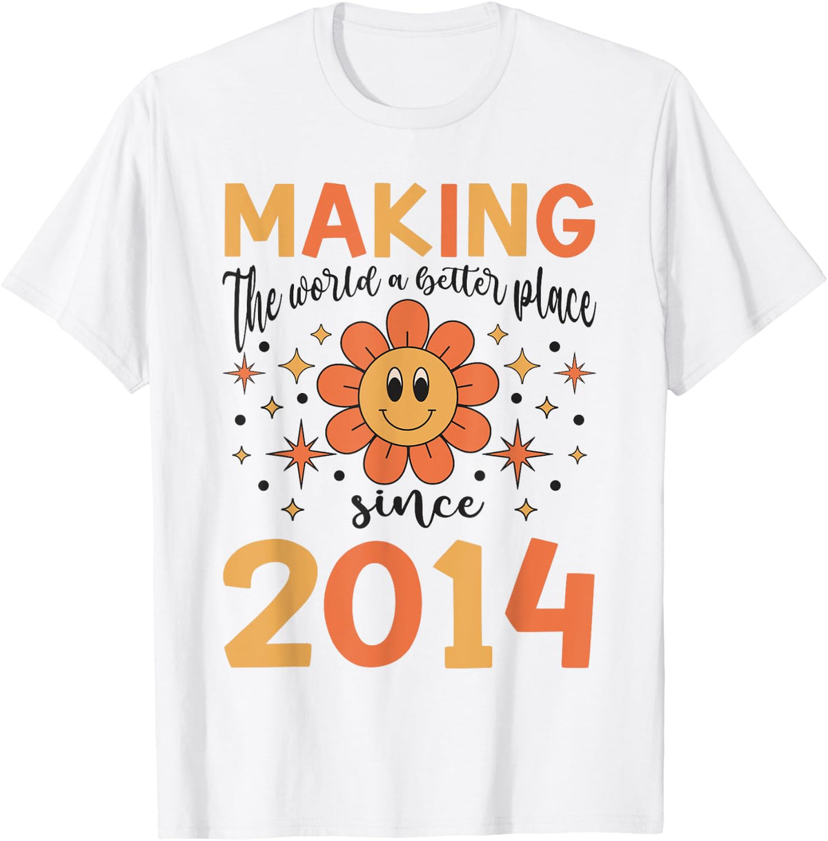 10 Birthday Making the world a better place since 2014 Apparel | Trending 2025 | Top Rated Comfort