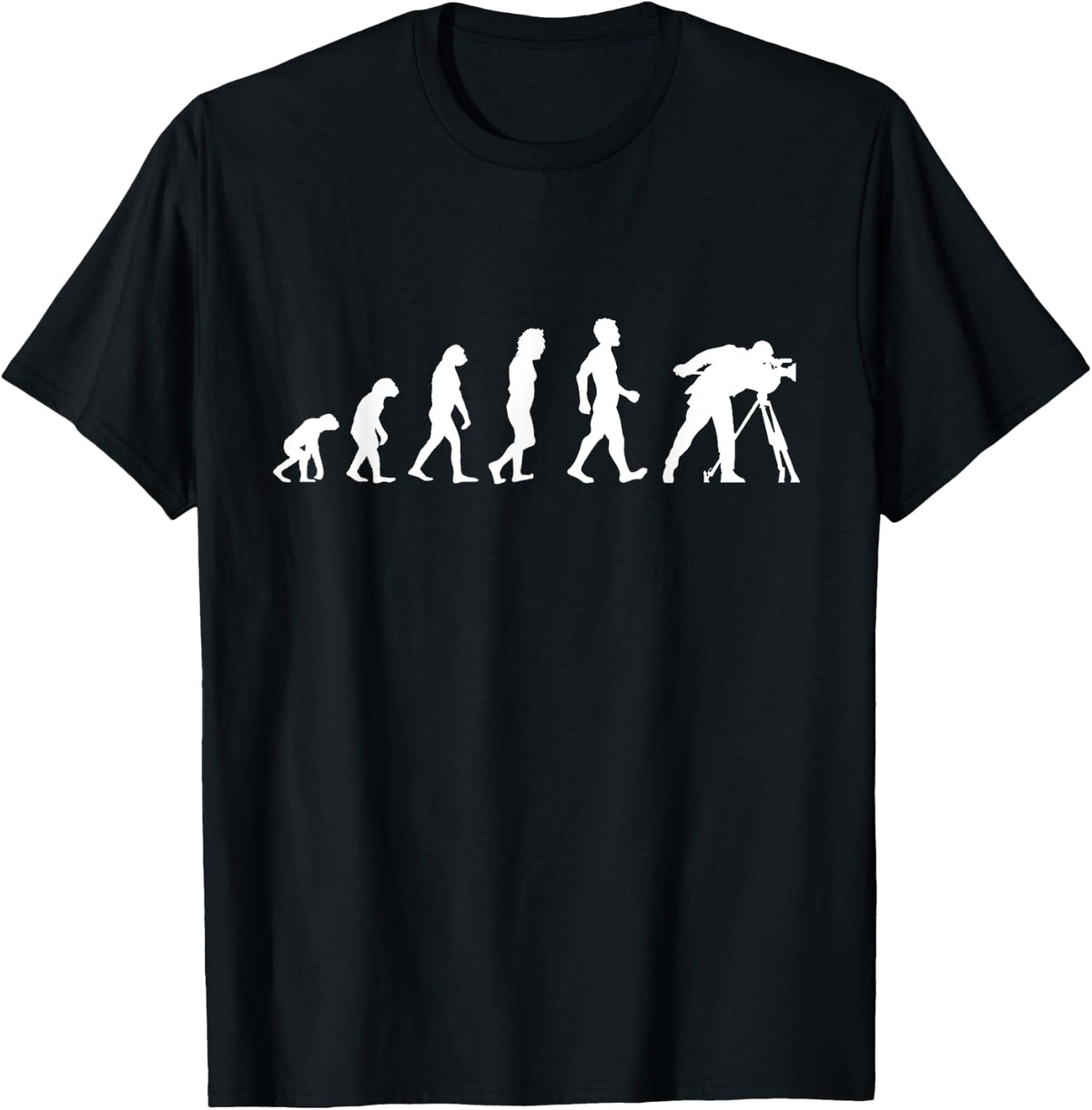 Evolution Of Cameraman Funny Filmmaker Film T Shirt Gift T-Shirt | Best Seller Pick | Perfect Gift Idea