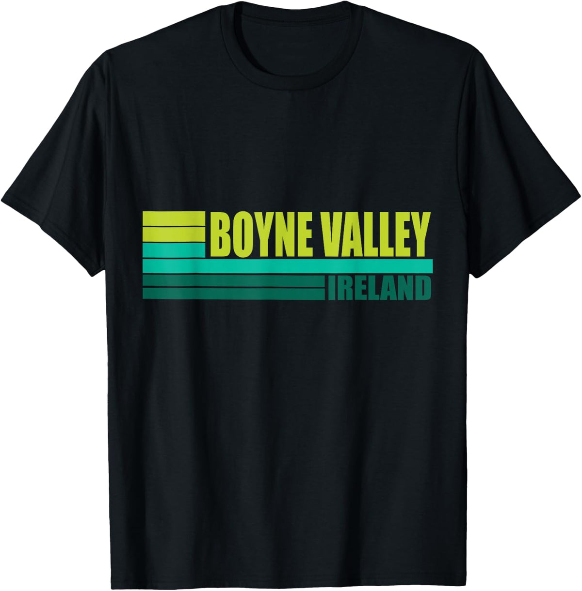 Green Retro Boyne Valley Outdoor Tourist Places Ireland UK Apparel | Premium Quality | Aesthetic Casual Look