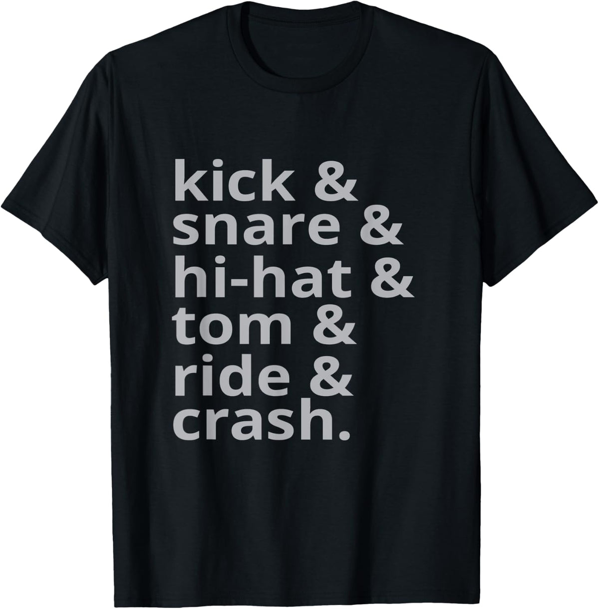 kick & snare & hi hat & tom & ride & crash Apparel | US Viral Style | Aesthetic Fit