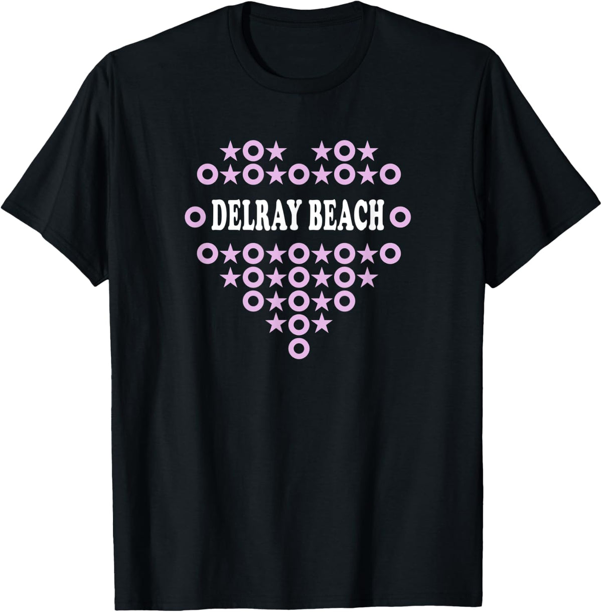 Delray Beach Pink Heart A Great Place Men Women Kids Apparel | Bestseller Style | Customer Favorite