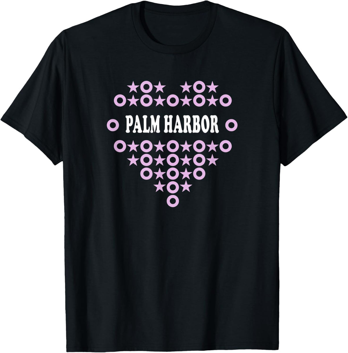 Palm Harbor Pink Heart A Great Place Apparel | Premium Quality | Daily Wear Essential