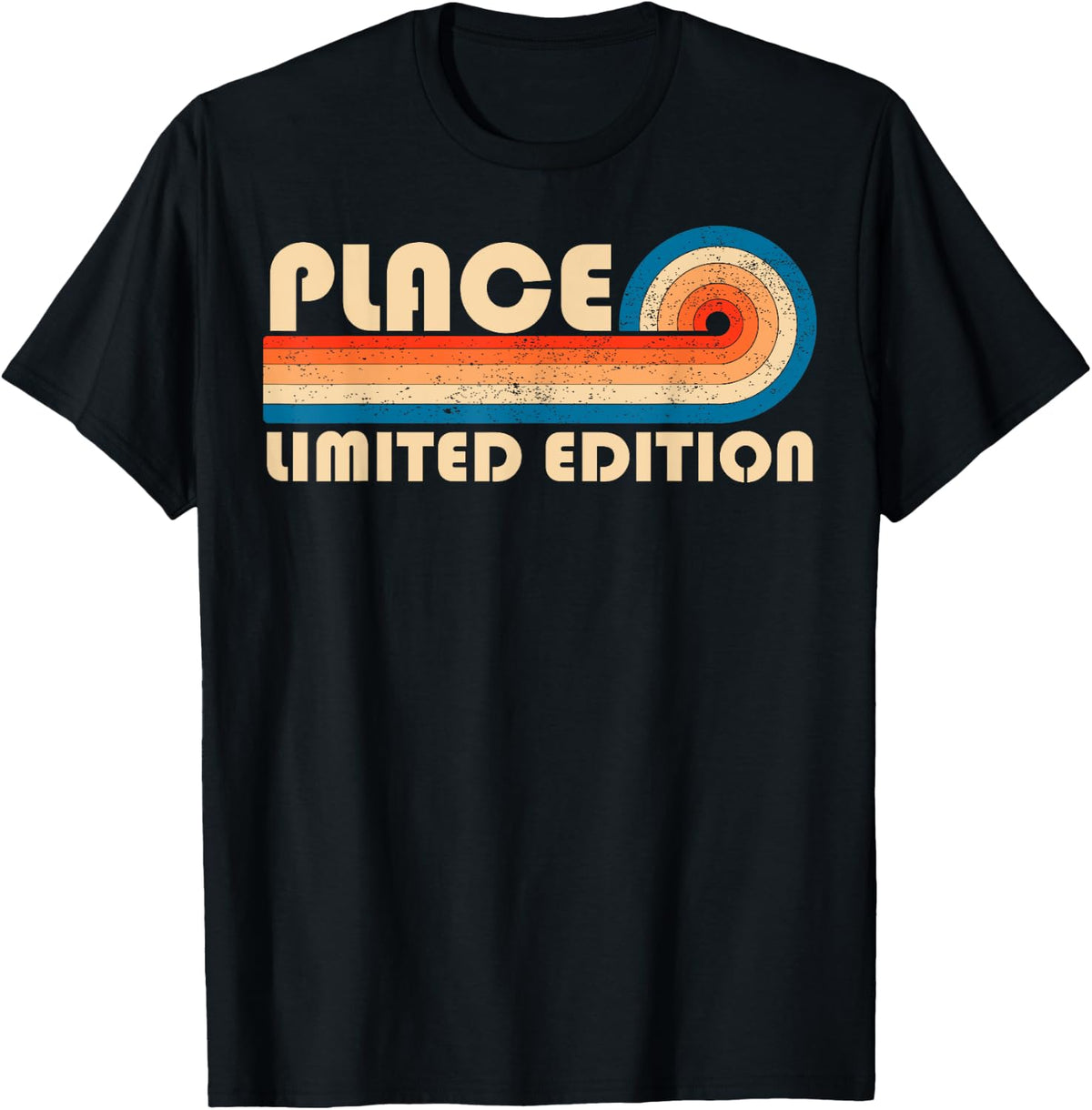 PLACE Surname Retro Vintage 80s 90s Birthday Reunion Apparel | Google Shopping Optimized | Top Rated Comfort