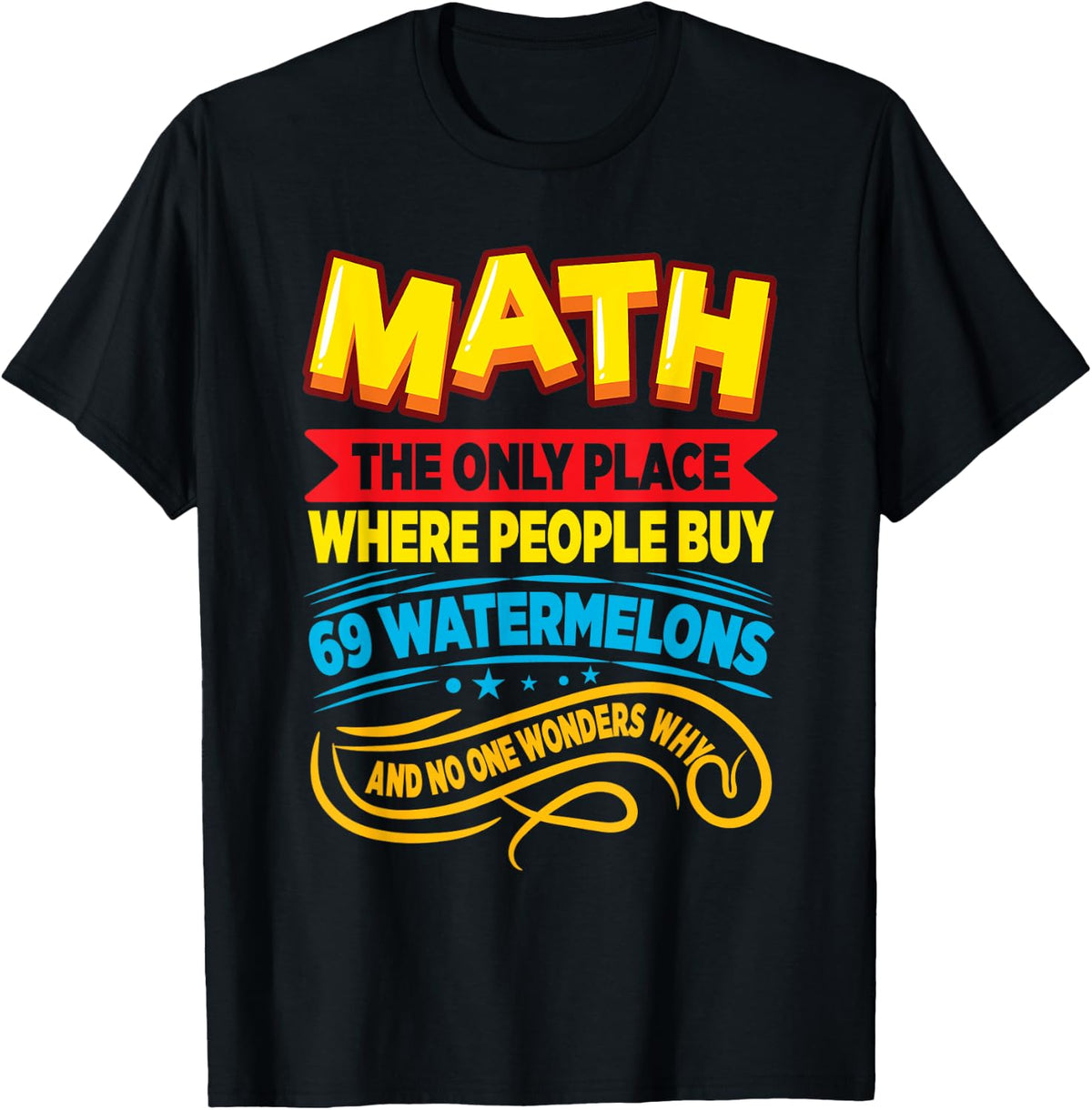 Math The Only Place Where People Buy Watermelons Math Apparel | Bestseller Style | Aesthetic Casual Look
