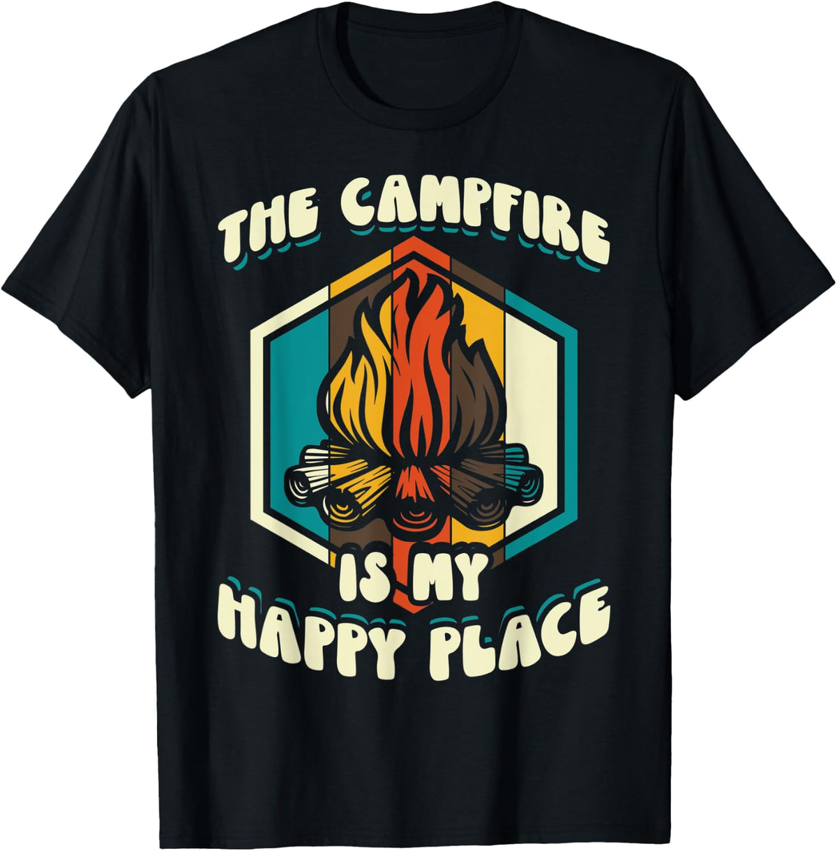 The Campfire Is My Happy Place Camper Camping Apparel | Premium Quality | Customer Favorite