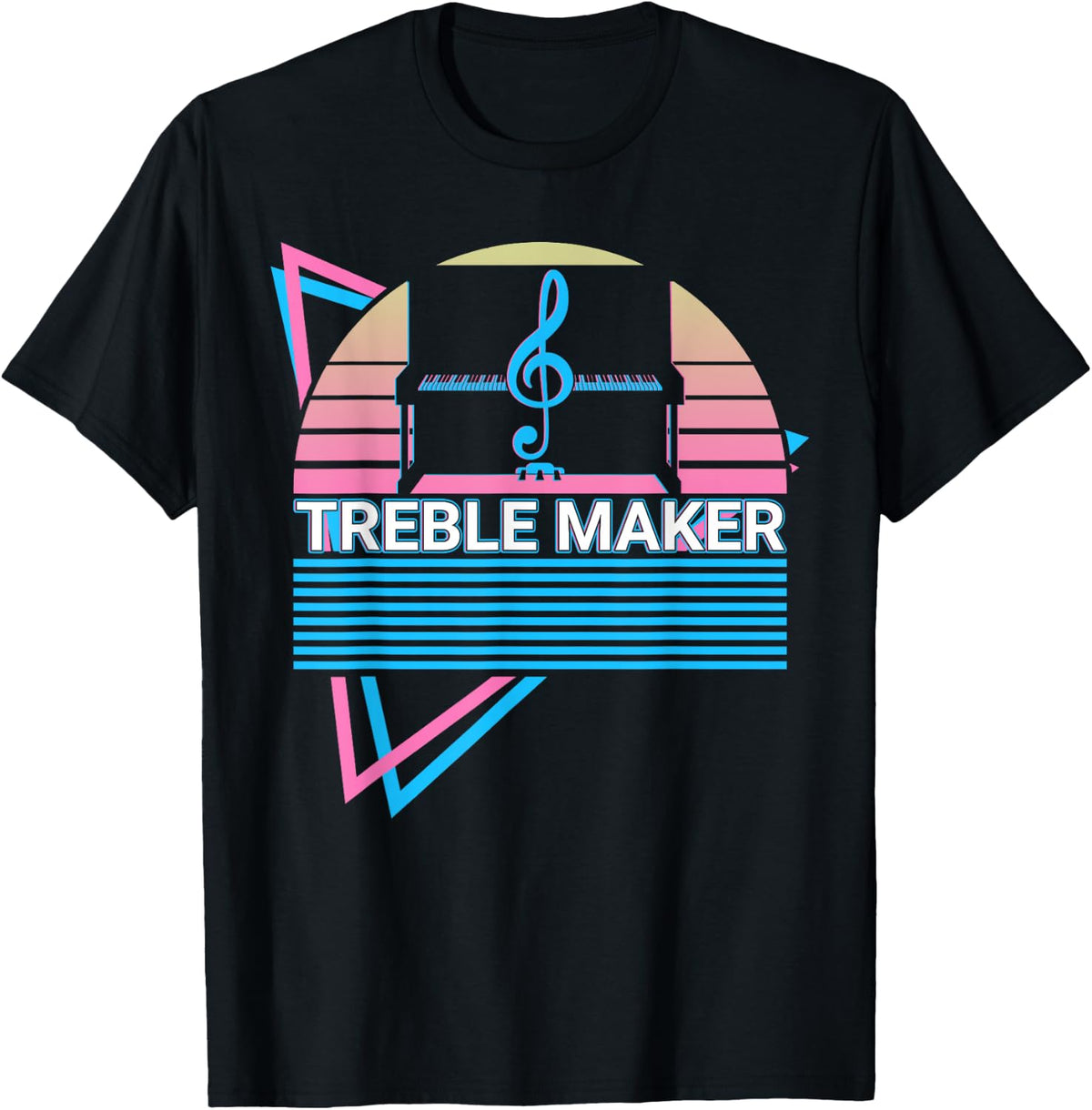Piano Keyboard Piano Retro Treble Maker Apparel | Premium Quality | Comfort Daily Wear