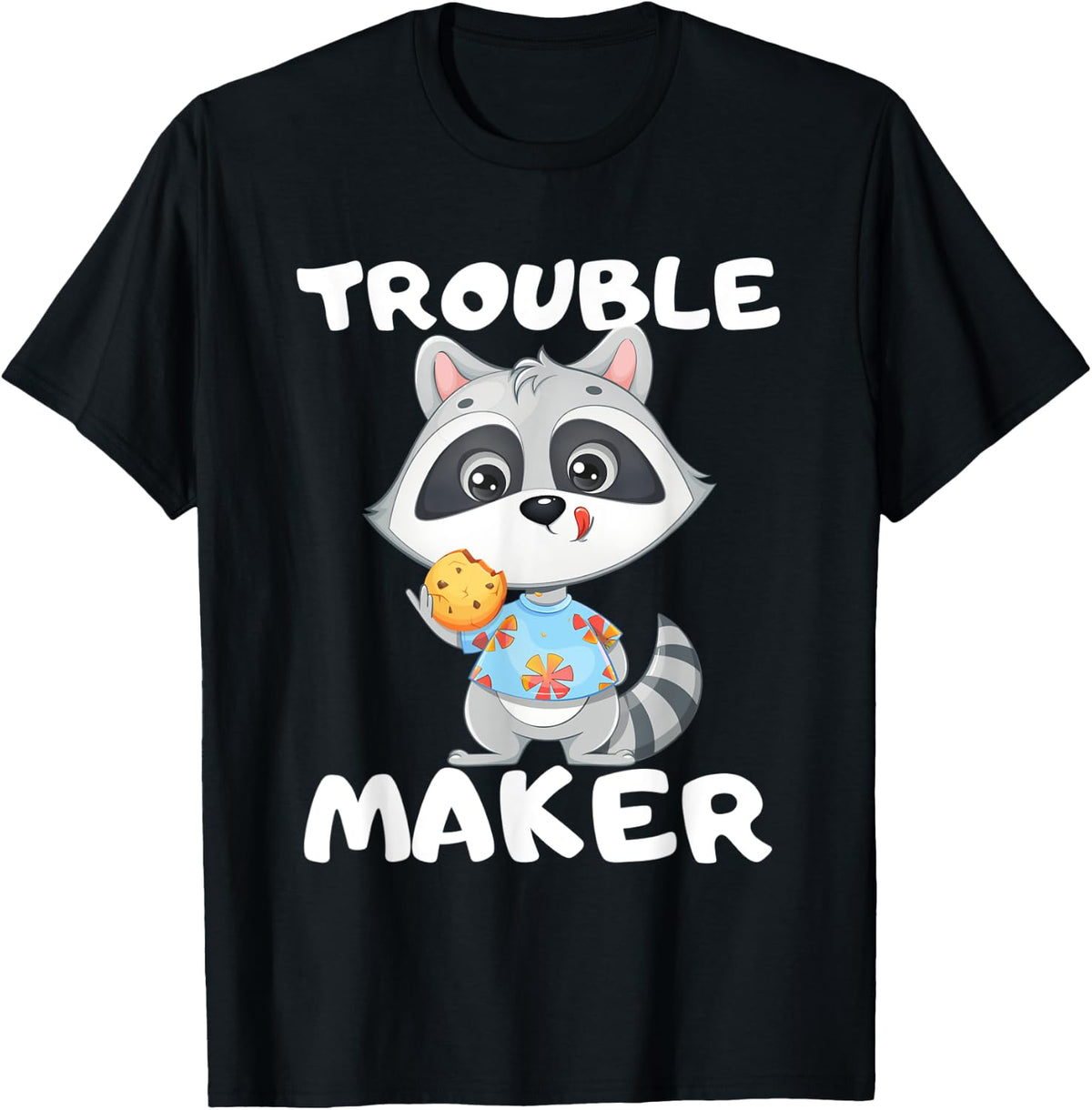 My Spirit Animal Funny Racoon Tee Trouble Maker T-Shirt | High Search Volume | Comfort Daily Wear