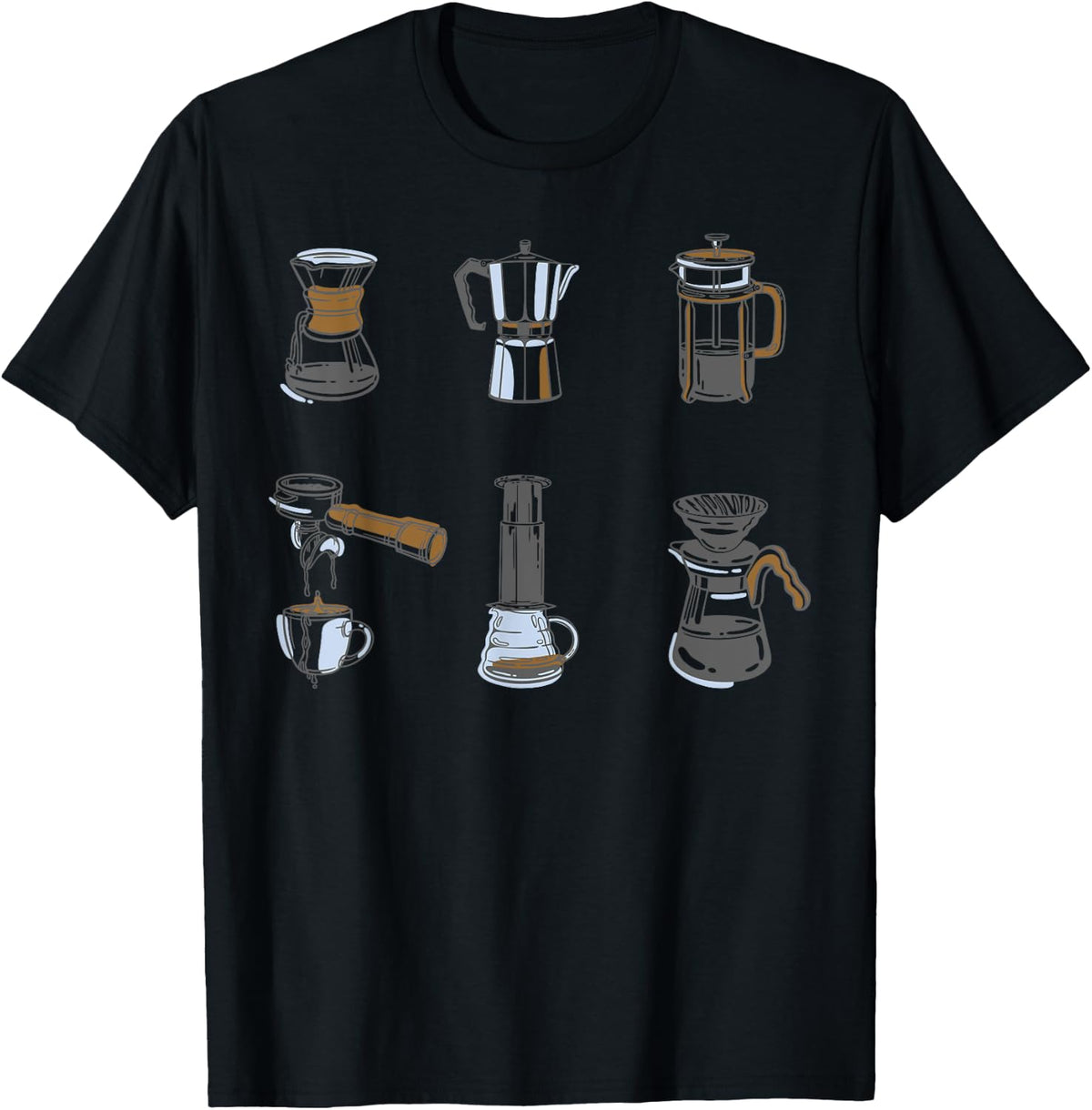 Type Of Coffee Makers Shirt For Men Women Barista T-Shirt | High Search Volume | Perfect Gift Idea