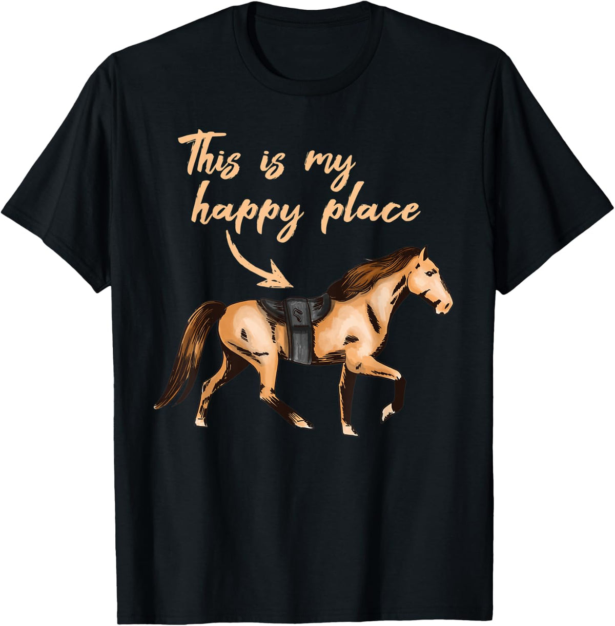 This is My Happy Place - Horses Gift For Riders Apparel | Trending 2025 | Perfect Gift Choice