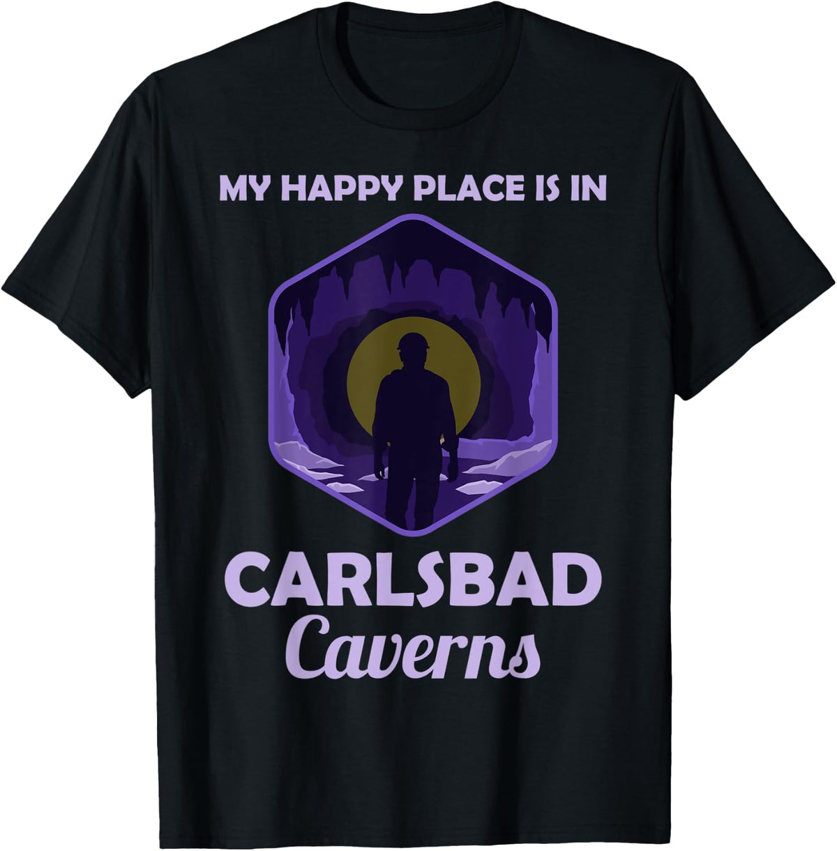 Cute Travel Carlsbad Caverns Happy Place Vacation Quote Apparel | Trending 2025 | Aesthetic Casual Look