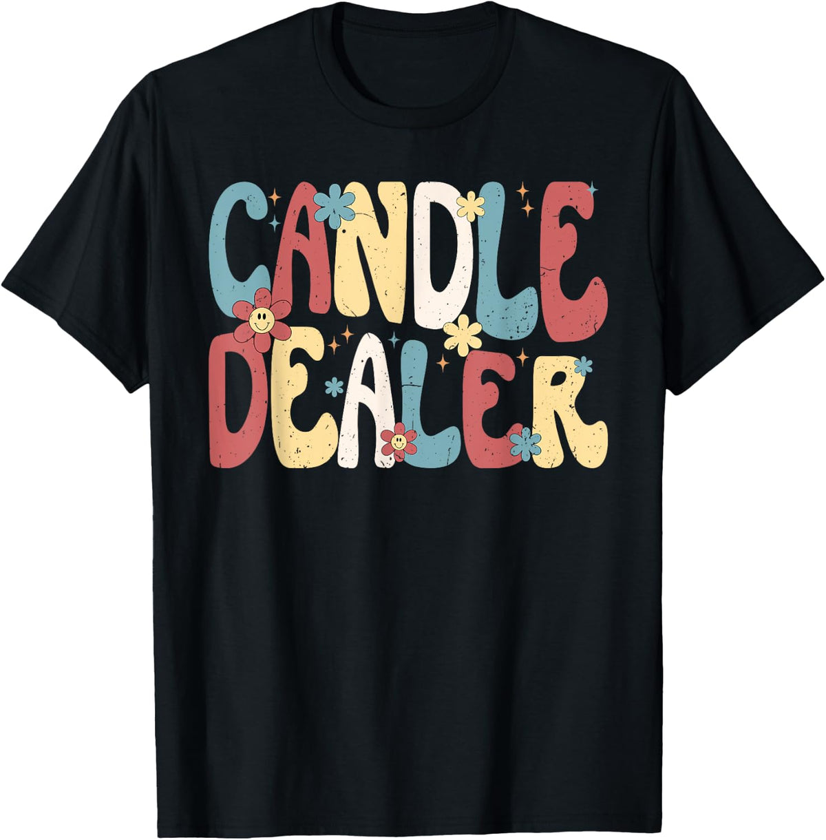 Candle Dealer Retro Groovy Floral Design For Candle Maker Apparel | Best Seller Pick | Perfect Gift Idea