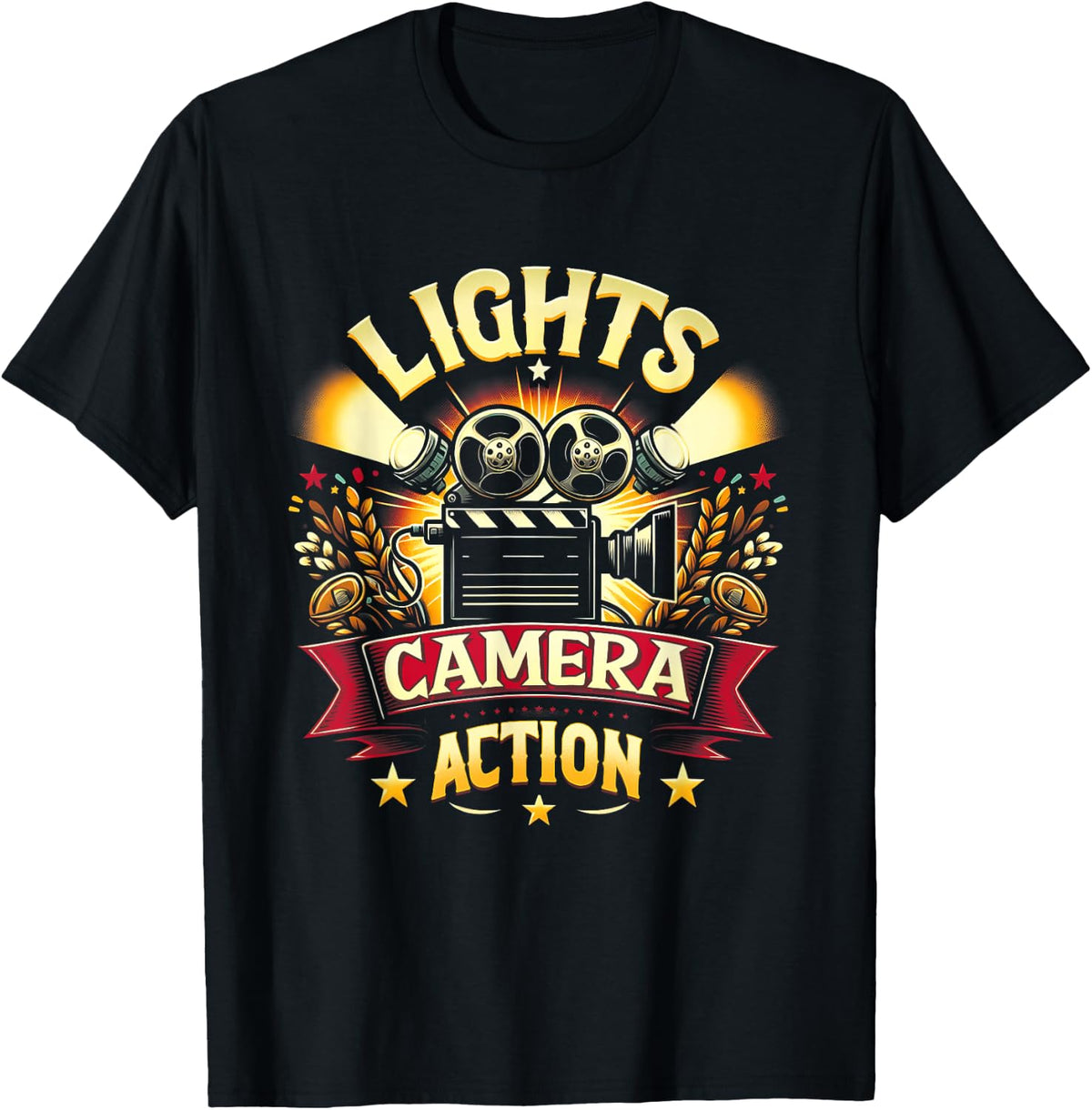 Lights Director Camera Movie Action Film Featuring A Film Apparel | Best Seller Pick | Comfort Daily Wear
