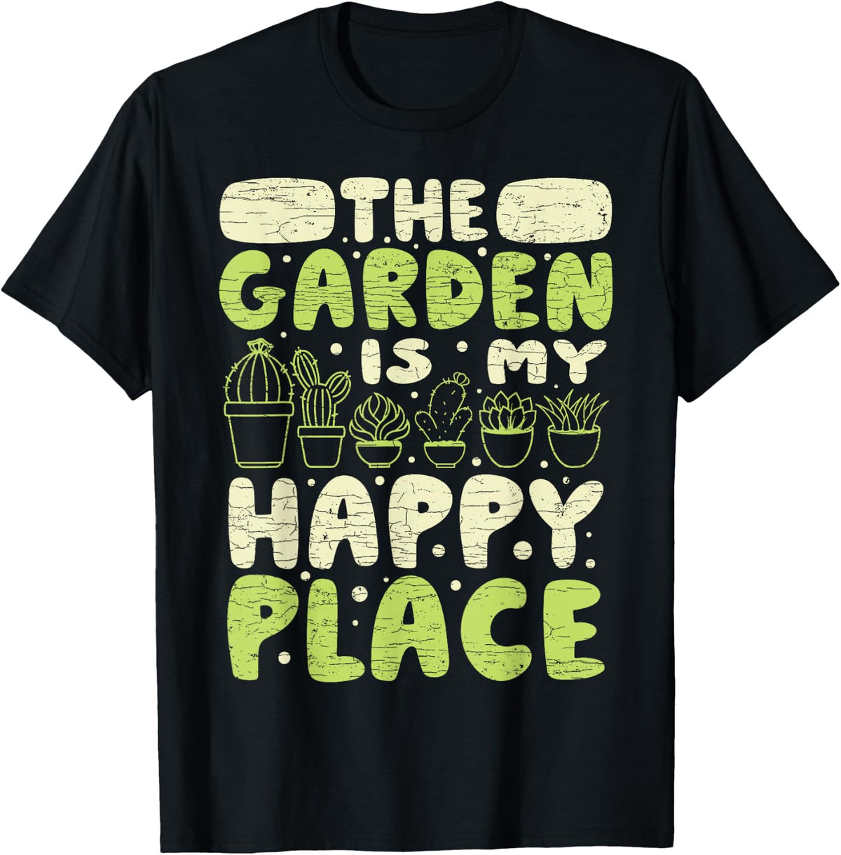 The Garden Is My Happy Place Gardening Gardener Apparel | Google Shopping Optimized | Daily Wear Essential