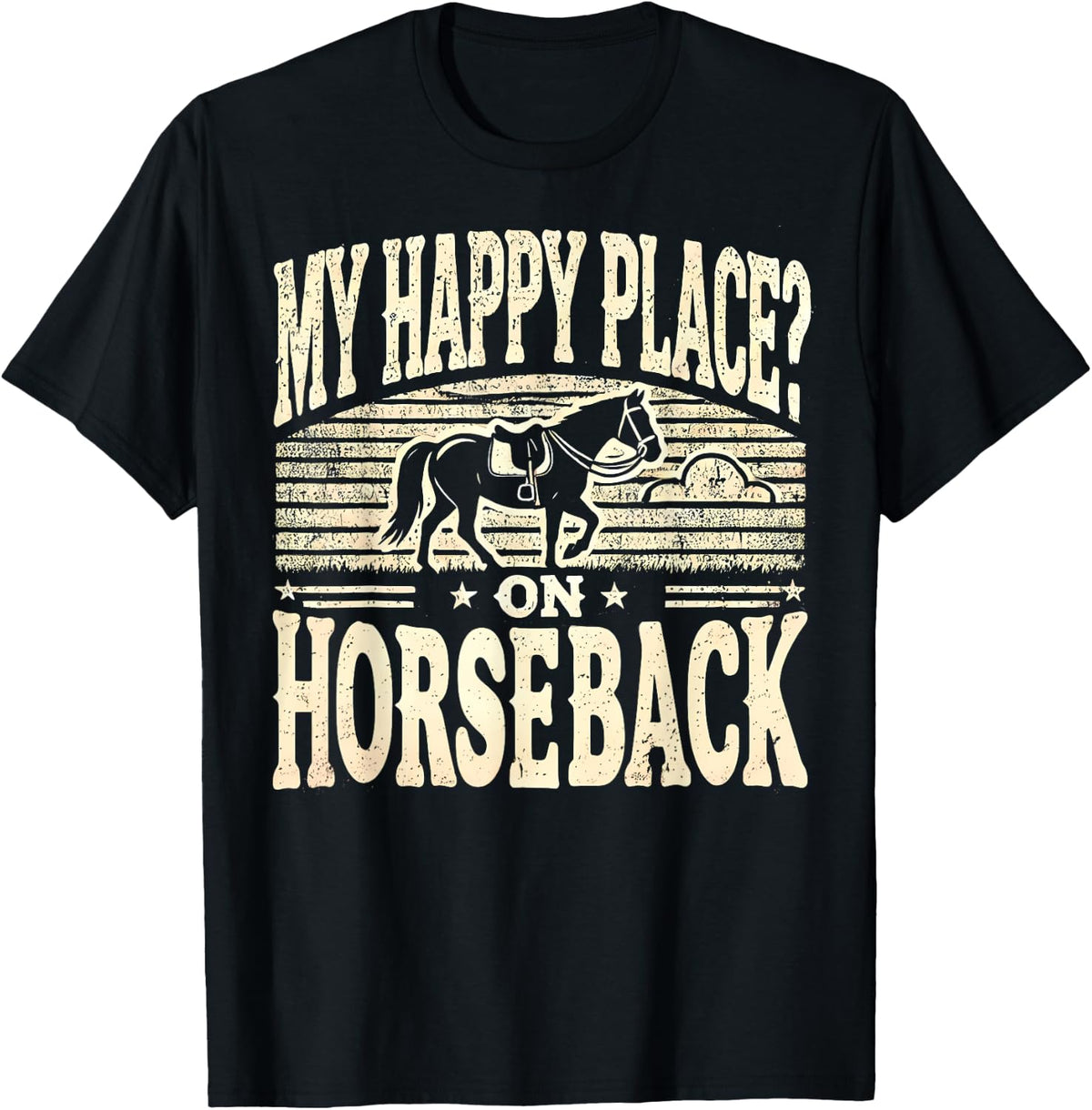 Horse save a horse ride dad racing Horseback Happy Place Apparel | Top Conversion Title | Aesthetic Casual Look
