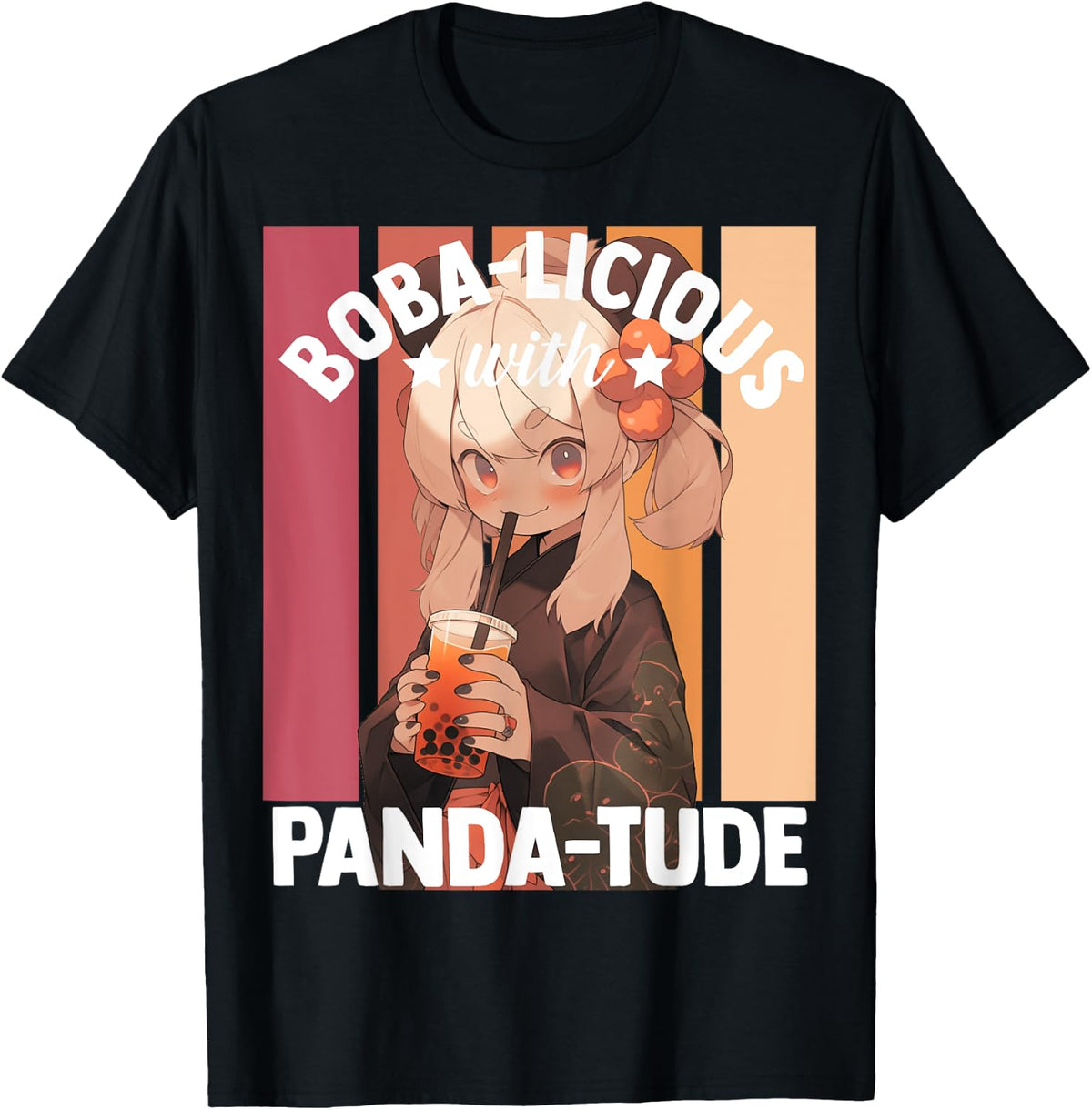 A woman's happy place surrounded by kawaii pandas and boba Apparel | Bestseller Style | Perfect Gift Choice