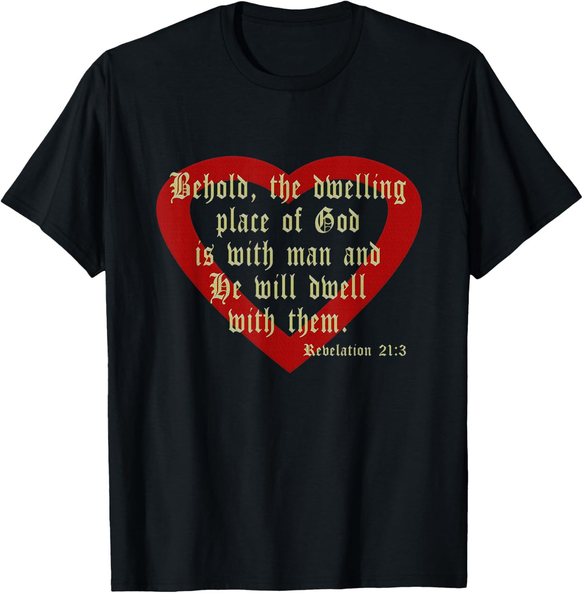 Revelation 21 3 Behold The Dwelling Place Of God Is With Man Apparel | US Viral Pick | Aesthetic Casual Look