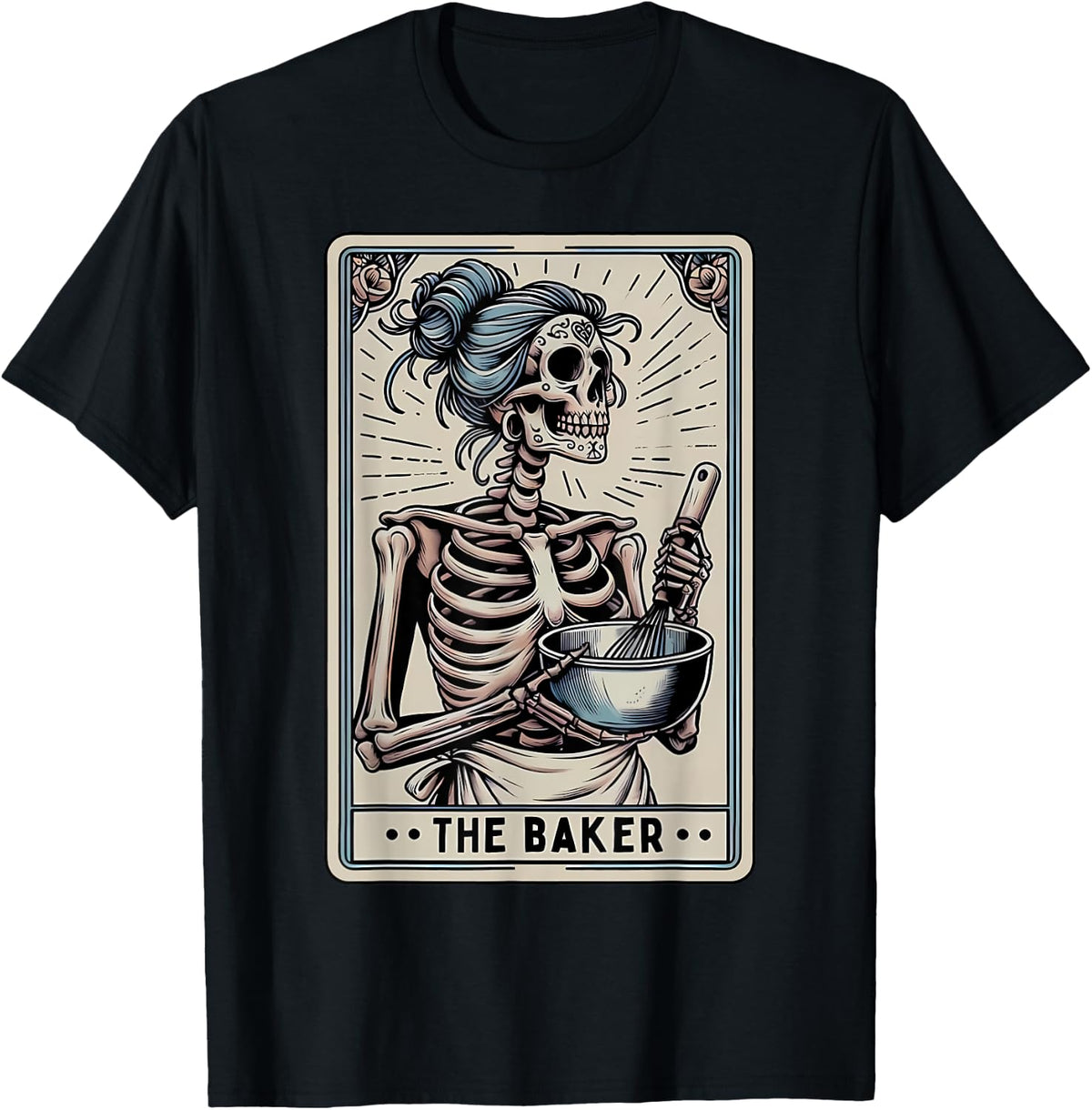 Baker Tarot Card Skeleton Baking Homemaker Mothers Day Apparel | High Search Volume | Aesthetic Fit