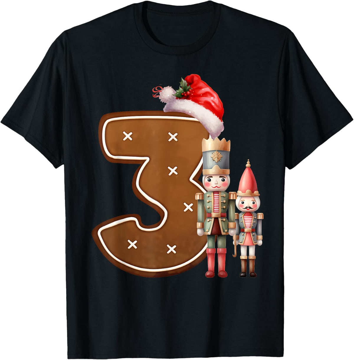 3 Year Old Christmas Gingerbread 3rd Birthday Kid Cute Funny Apparel | Premium Quality | Daily Wear Essential