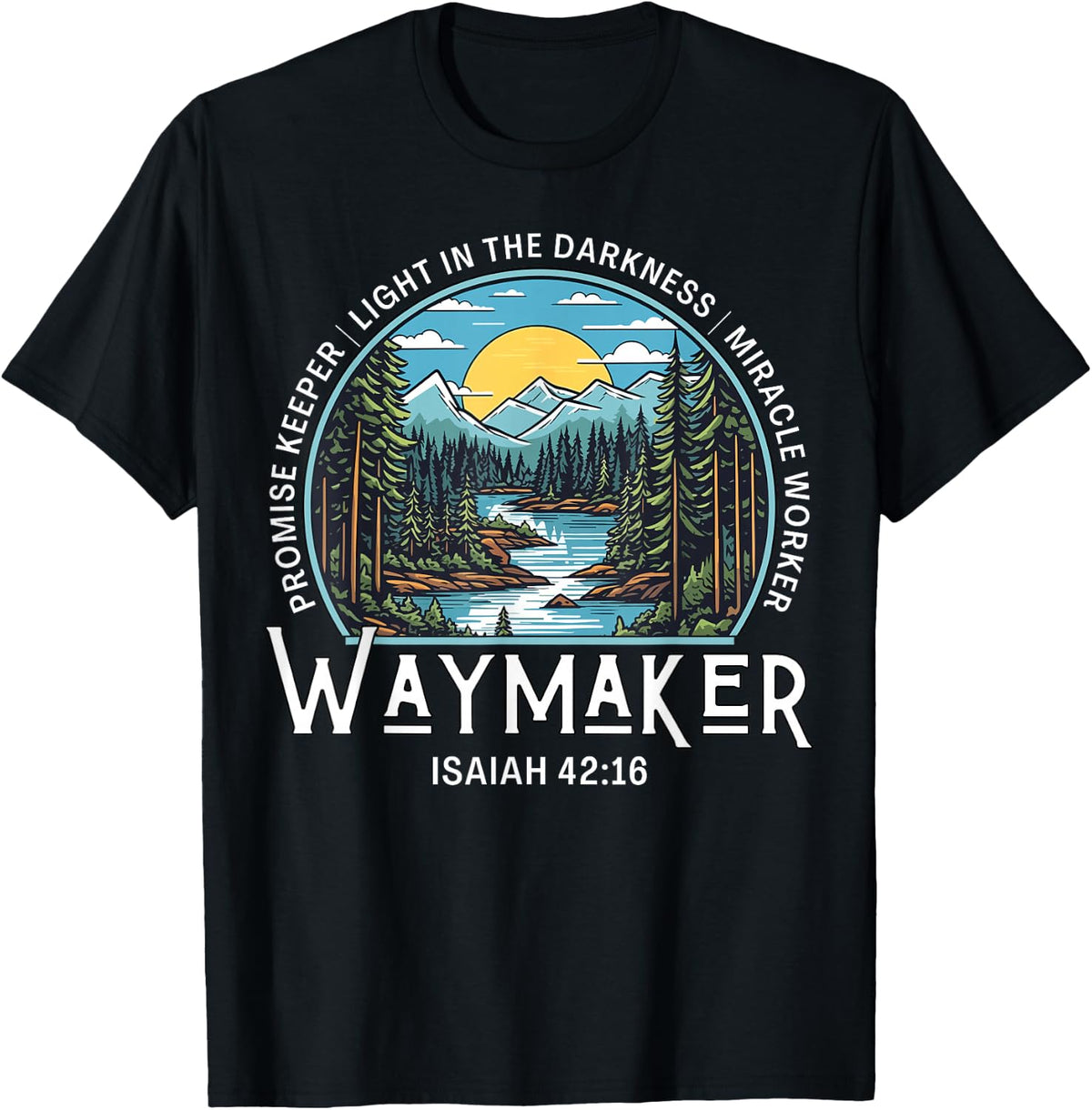 Waymaker Promise Keeper Miracle Worker Christian Bible Verse Apparel | Best Seller Pick | Comfort Daily Wear