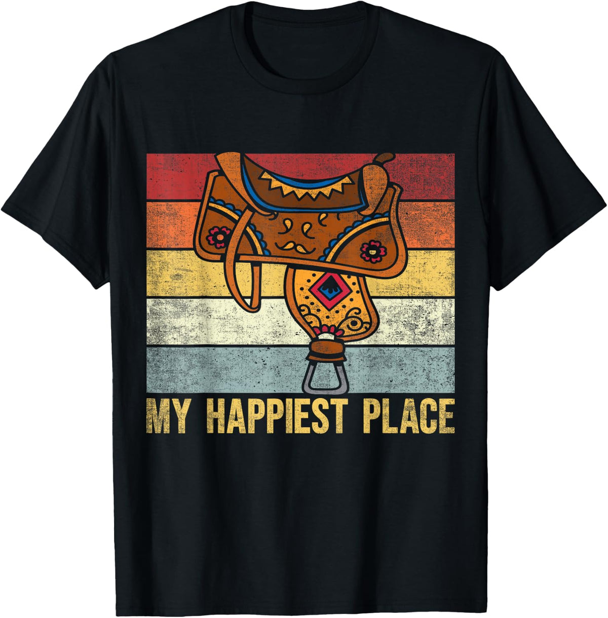 my happiest place. Horse Lover Horseback Riding Equestrian Apparel | Premium Quality | Perfect Gift Choice