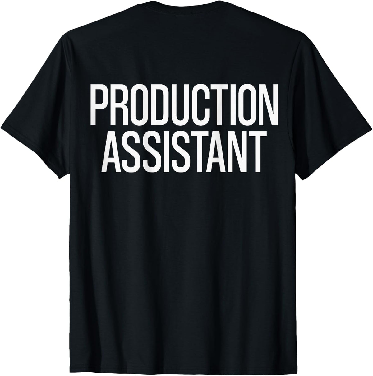 Bold Production Assistant Text PRINT ON BACK Film Crew Apparel | Trending 2025 | Must-Have Style