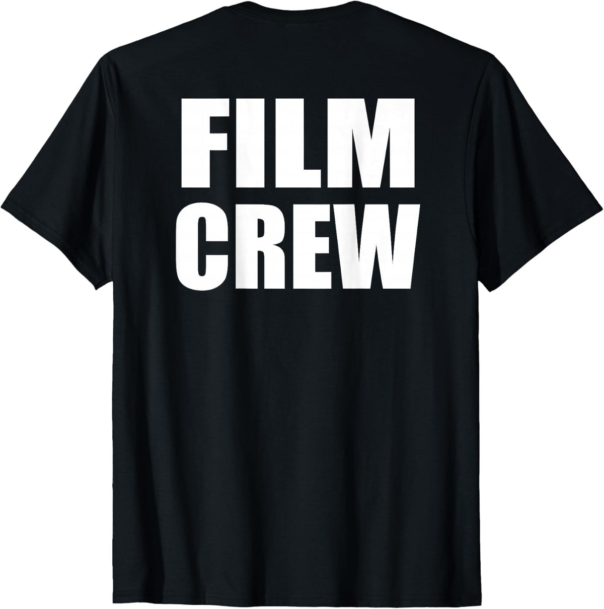 FILM CREW Bold Plain Text Print On Back Apparel | High Search Volume | Comfort Daily Wear